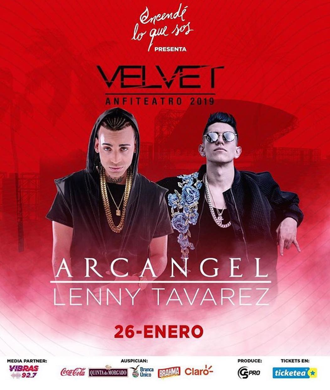 Velvet Anfiteatro: Arcangel, Lenny Tavarez